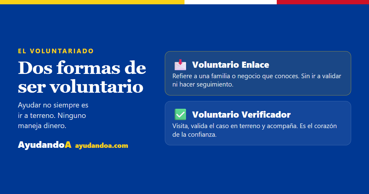 Roles de voluntario (horizontal)